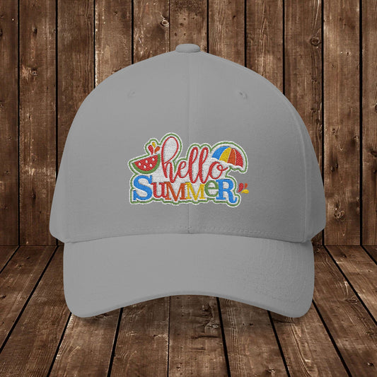 Hello Summer Embroidered Cap - 41873526325494980040