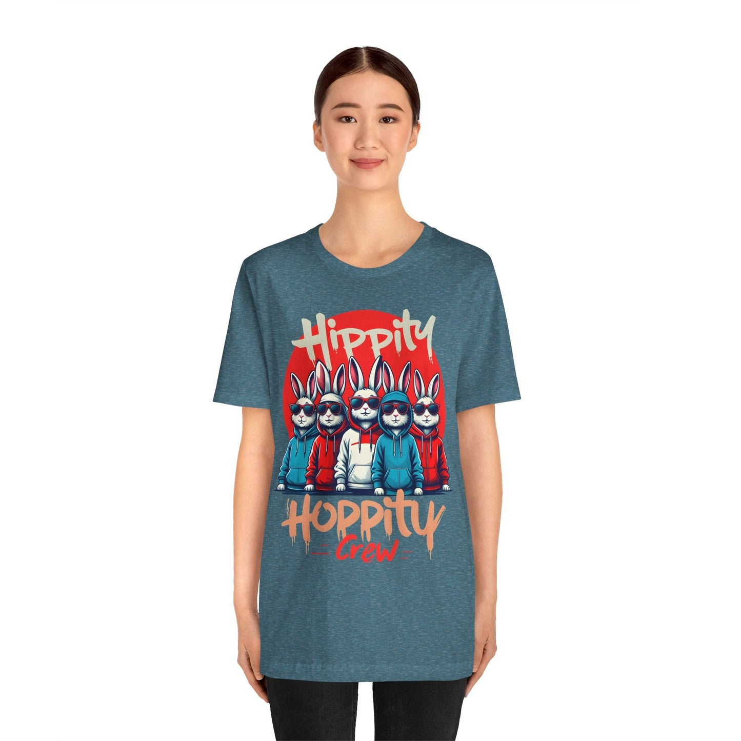 Hippity Hoppity Crew T-Shirt - 12009841293535968081
