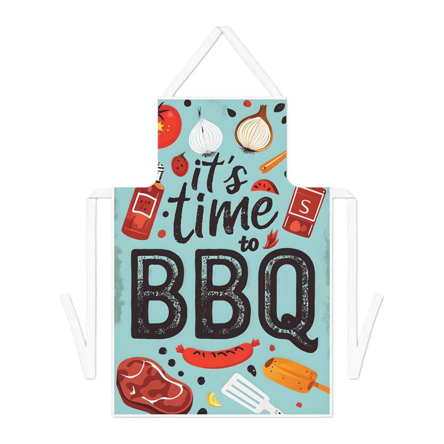 It's Time to BBQ Apron - 19346924127265384270