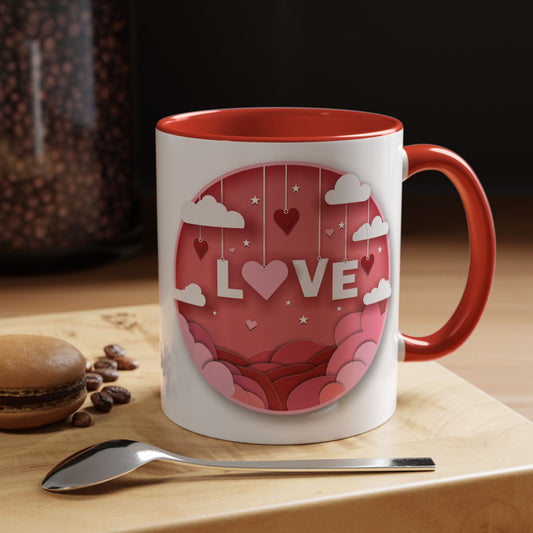 Love Shadowbox Accent Coffee Mug - 63906558651176600876