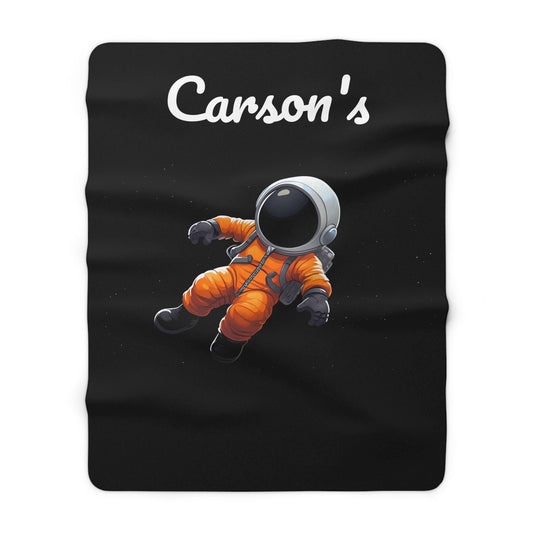 Personalized Astronaut Sherpa Fleece Blanket - 30188990336586949457