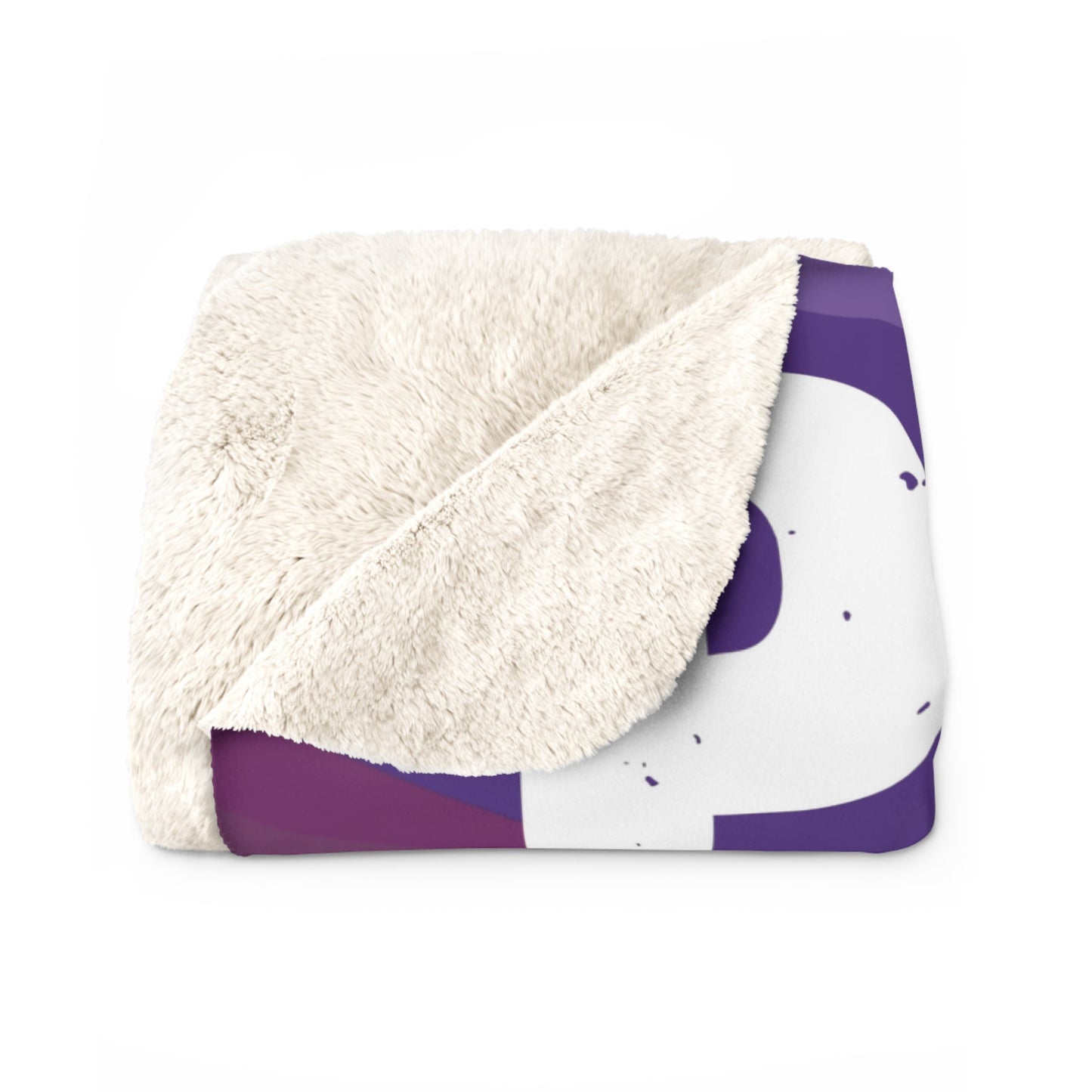 Proud to Be Me Sherpa Fleece Blanket - Purple - 16634348412037824350