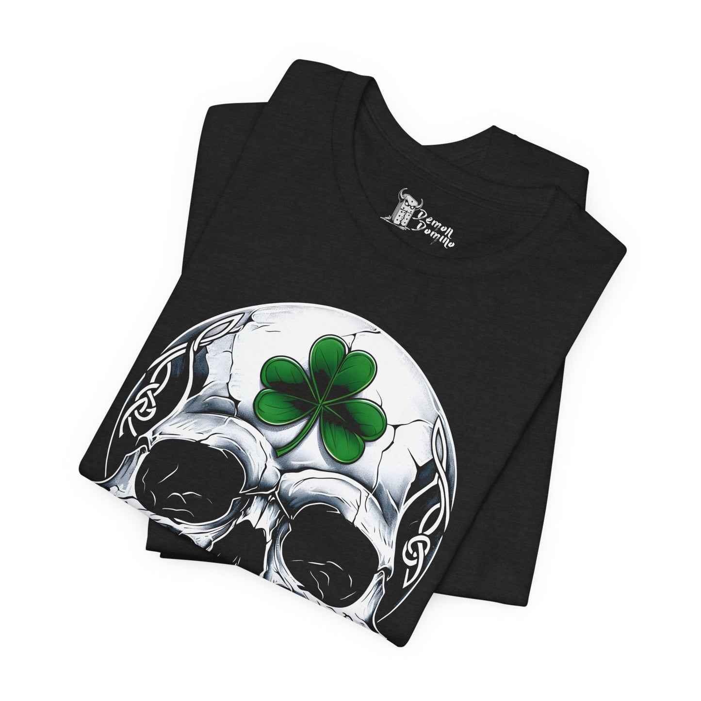 Skull and Clover Unisex Tee - 19603757679758221329