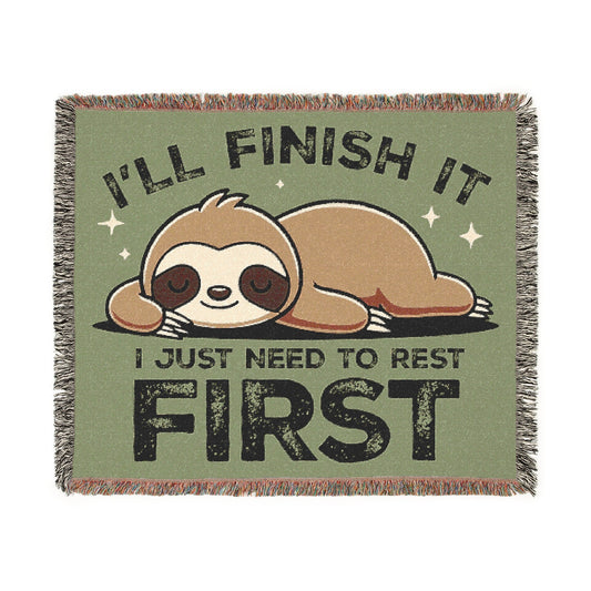 Sloth Resting Throw Blanket - 10733605327553841603