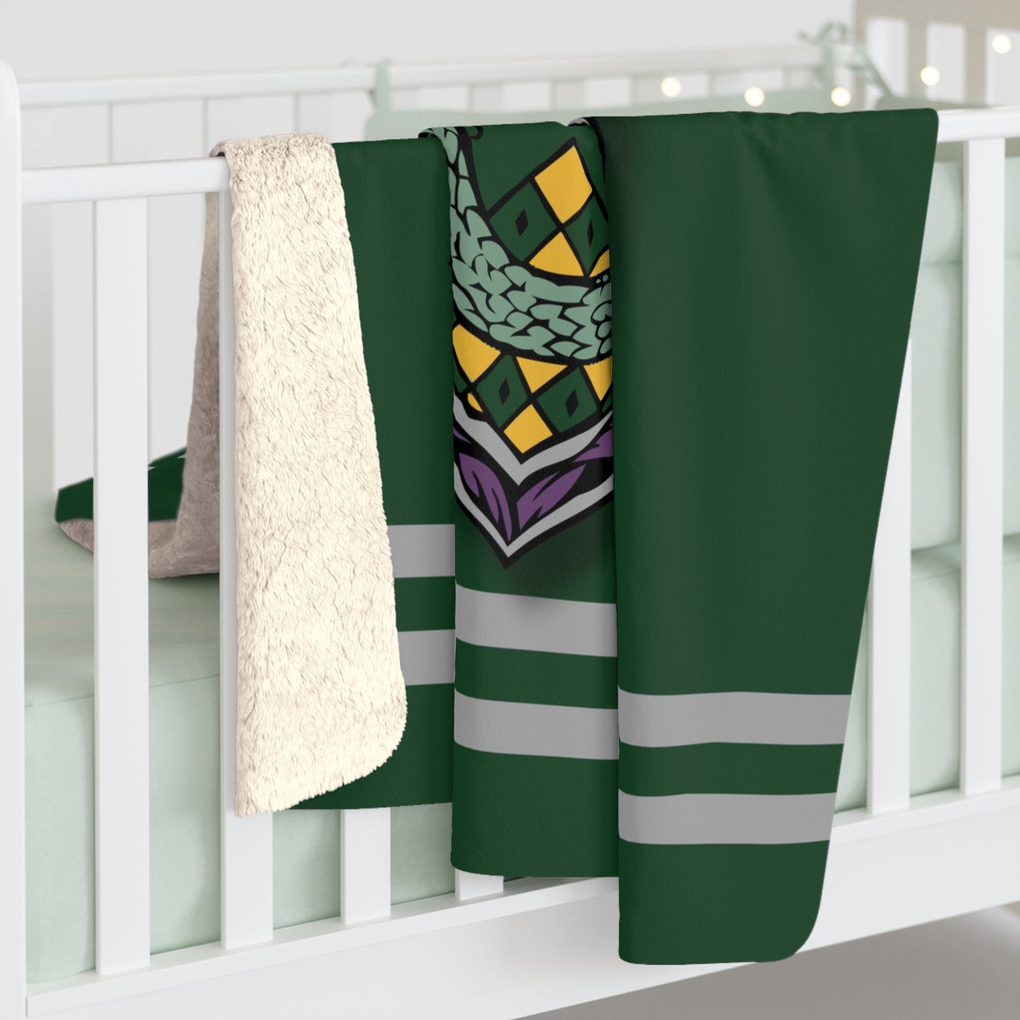 Wizard Green Sherpa Fleece Blanket - 21620131608794644284