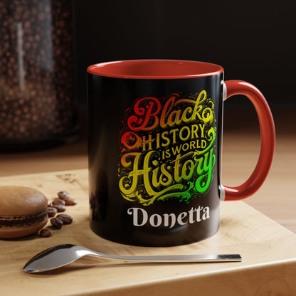 Black History is World History Coffee Mug (Personalizable) - 30893490357681613621