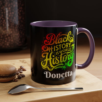Black History is World History Coffee Mug (Personalizable) - 14423607167290299458