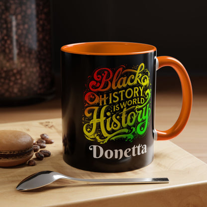 Black History is World History Coffee Mug (Personalizable) - 18112426357443872137