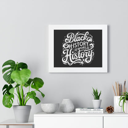 Black History is World History Framed Poster - 18579124447509004514