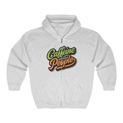 Caffeine Before People Sweatshirt - 18537538421210788240