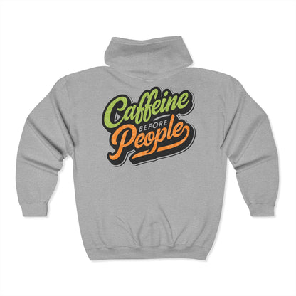 Caffeine Before People Sweatshirt - 76256739232464251449