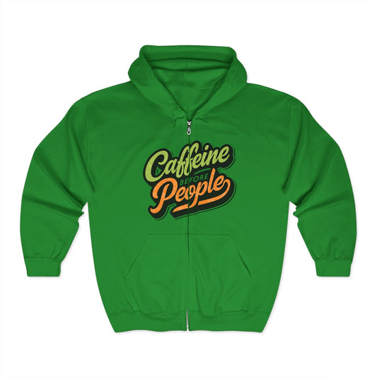 Caffeine Before People Sweatshirt - 21889233941835158776