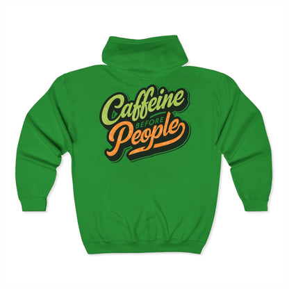 Caffeine Before People Sweatshirt - 76256739232464251449