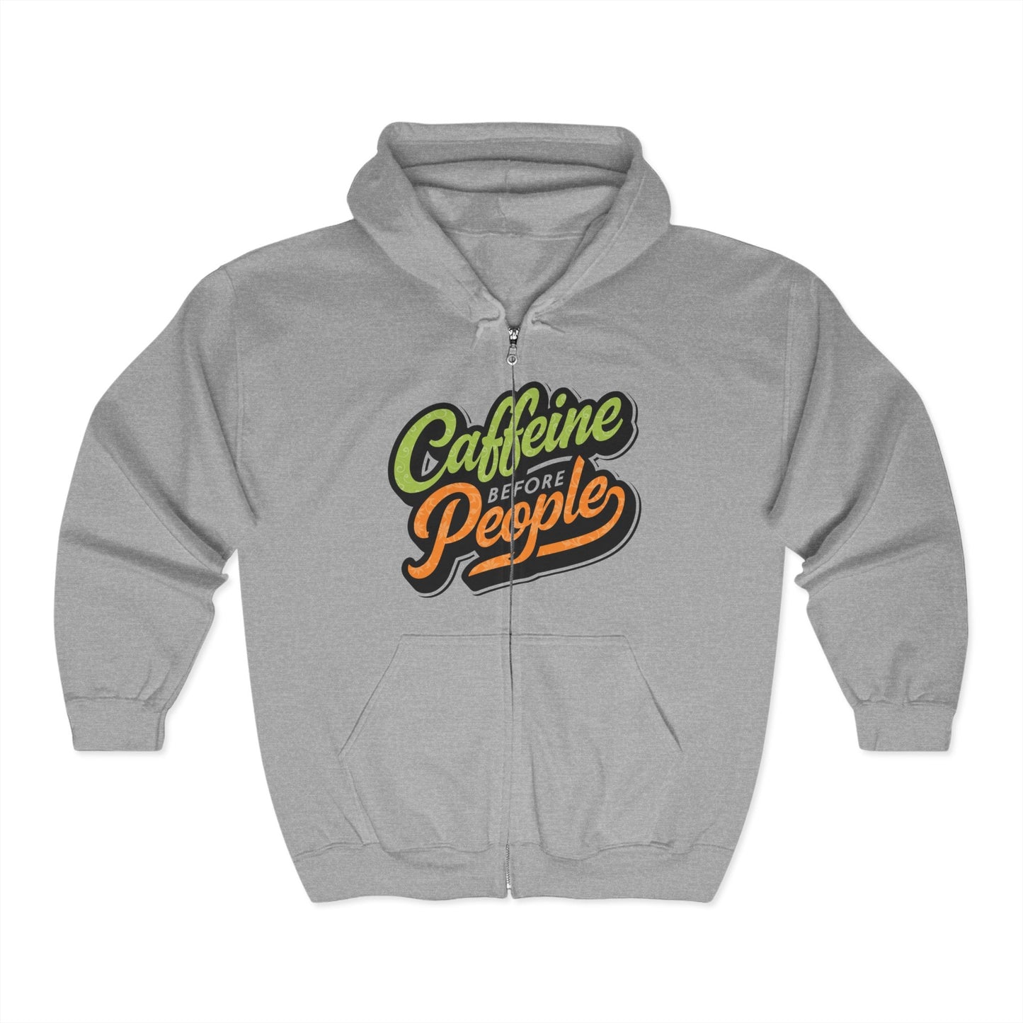 Caffeine Before People Sweatshirt - 76256739232464251449