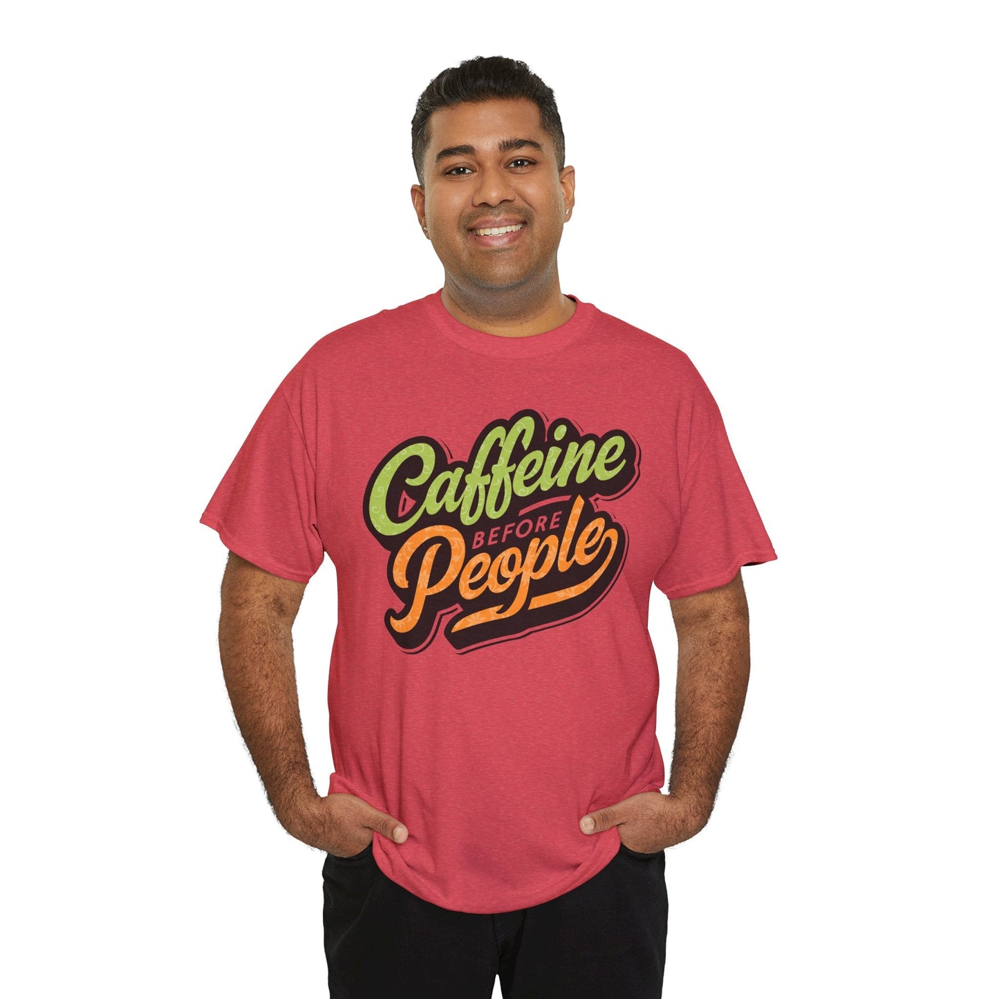 Caffeine Before People Tee - 12989436673664457503