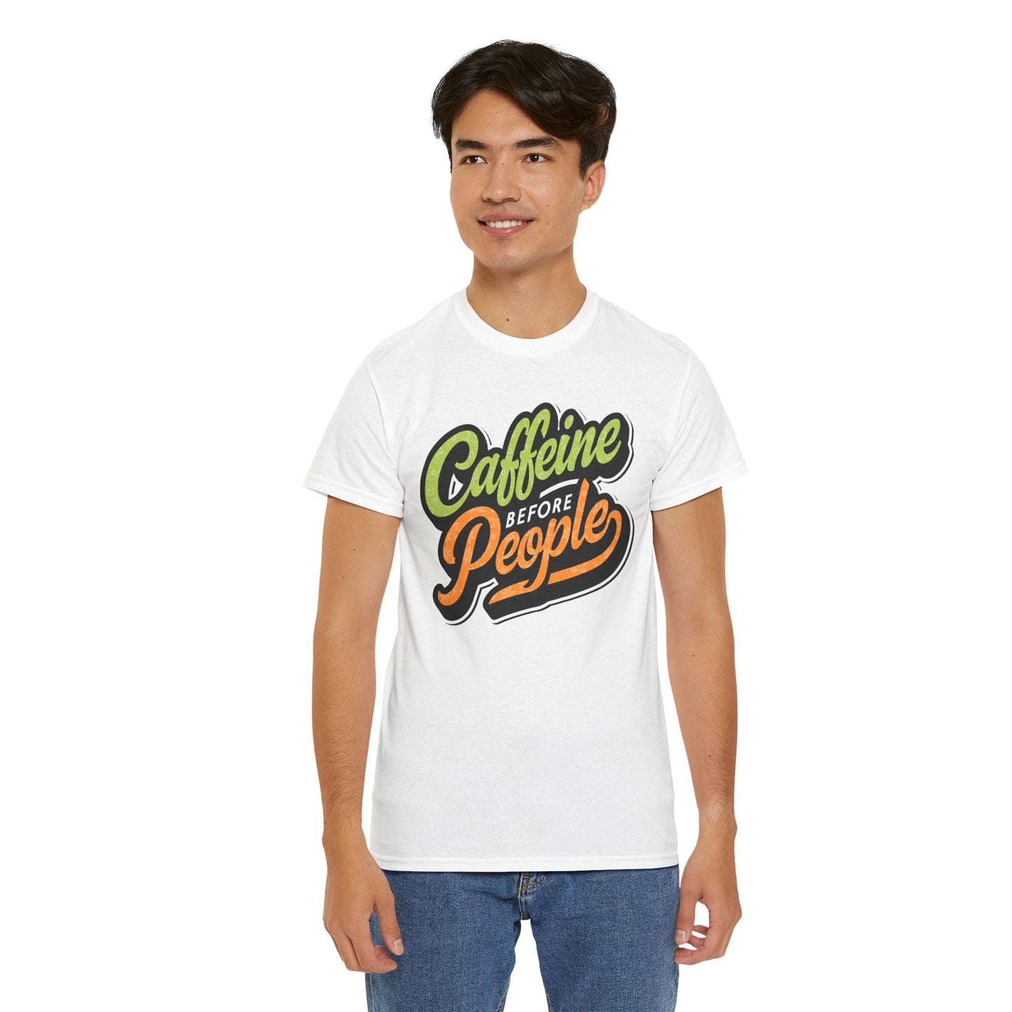 Caffeine Before People Tee - 70801765132796562565