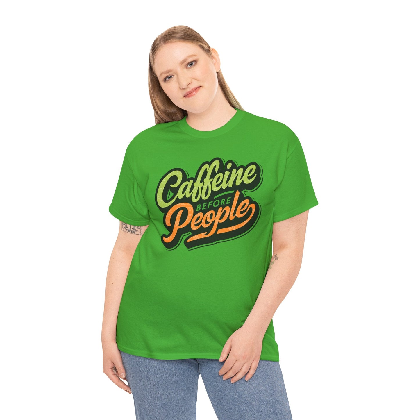Caffeine Before People Tee - 17935854160848977382