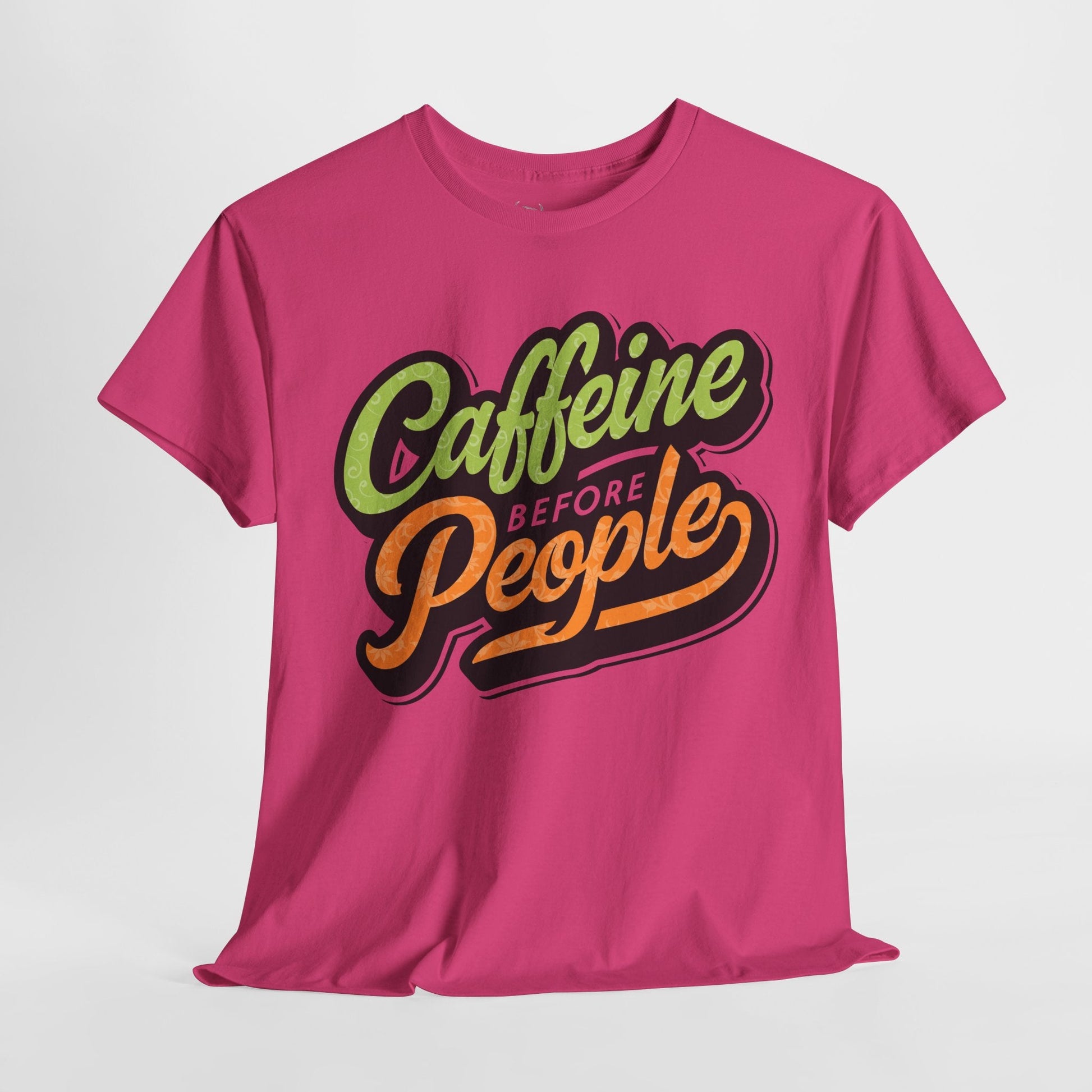 Caffeine Before People Tee - 12989436673664457503