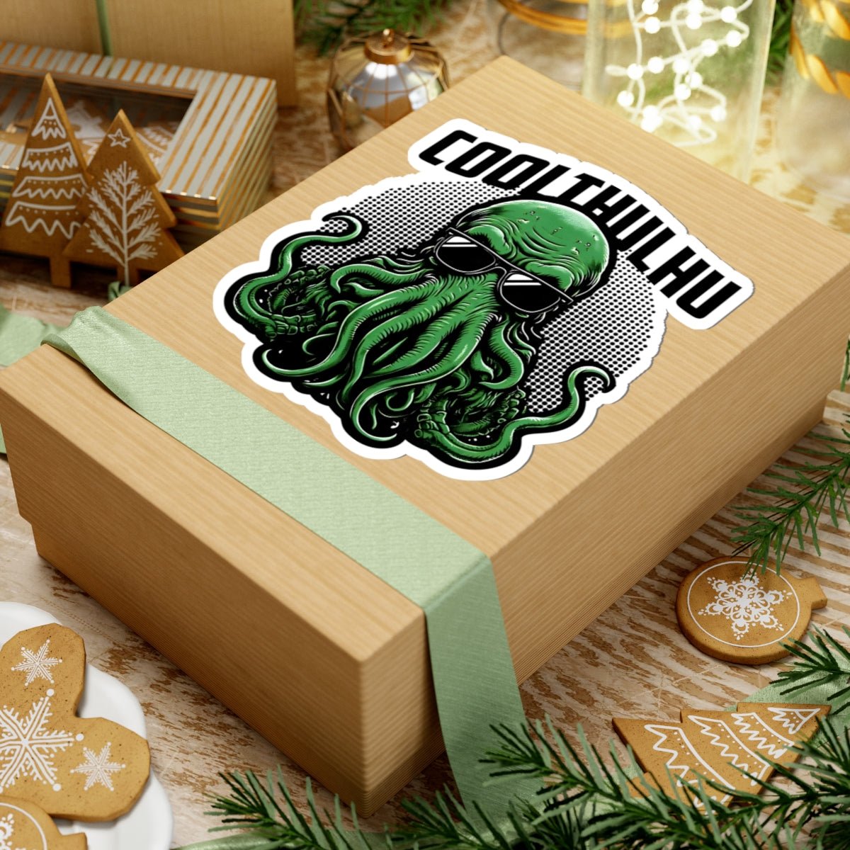 Coolthulhu Kiss - Cut Stickers - 17973099129878632427