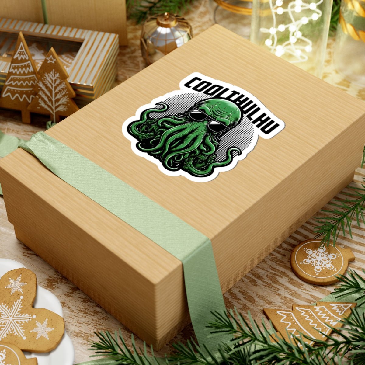 Coolthulhu Kiss - Cut Stickers - 17973099129878632427