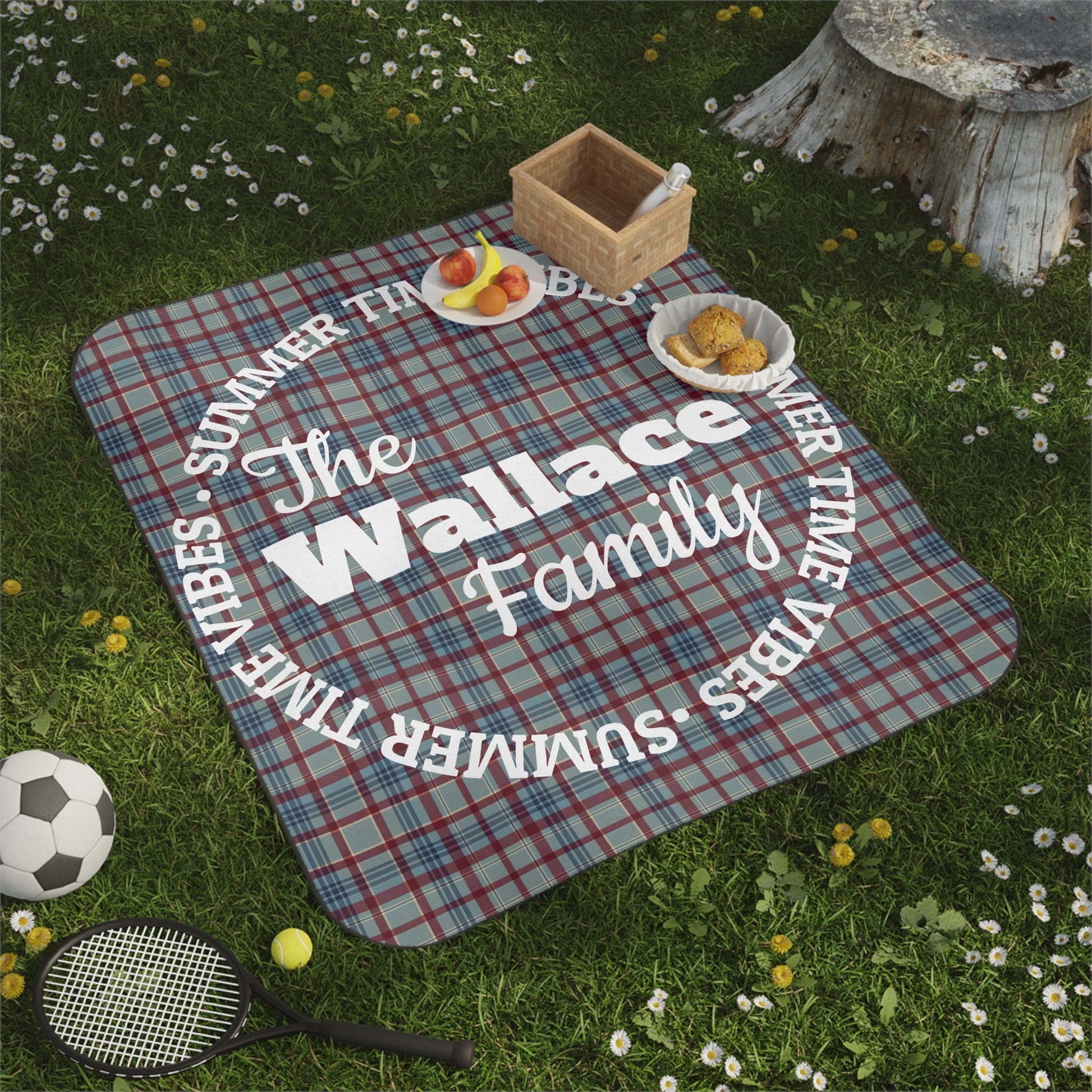 Customizable Family Summer Picnic Blanket - 22398277557224785459