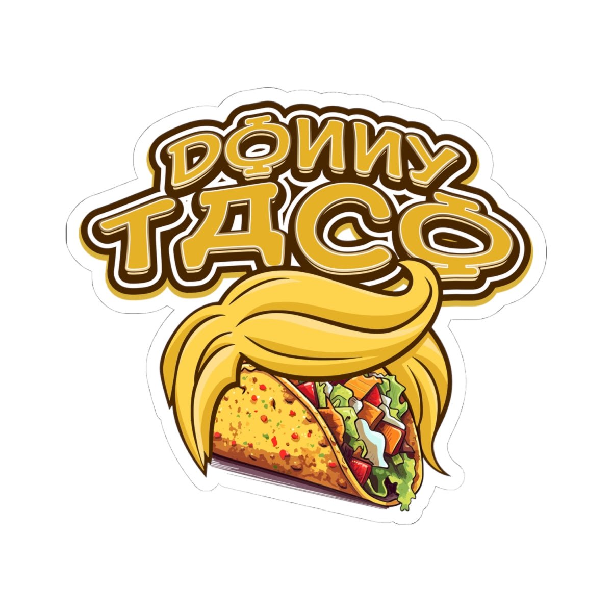 Donny Taco Kiss - Cut Stickers - 13921784364663997294