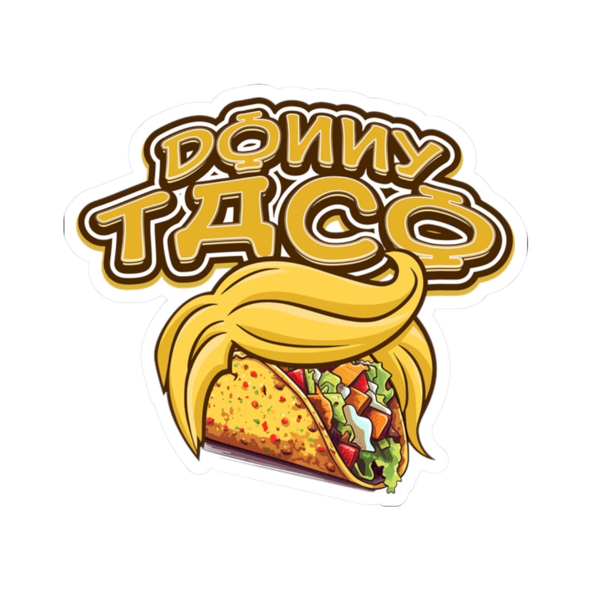 Donny Taco Kiss - Cut Stickers - 33336143145310104204