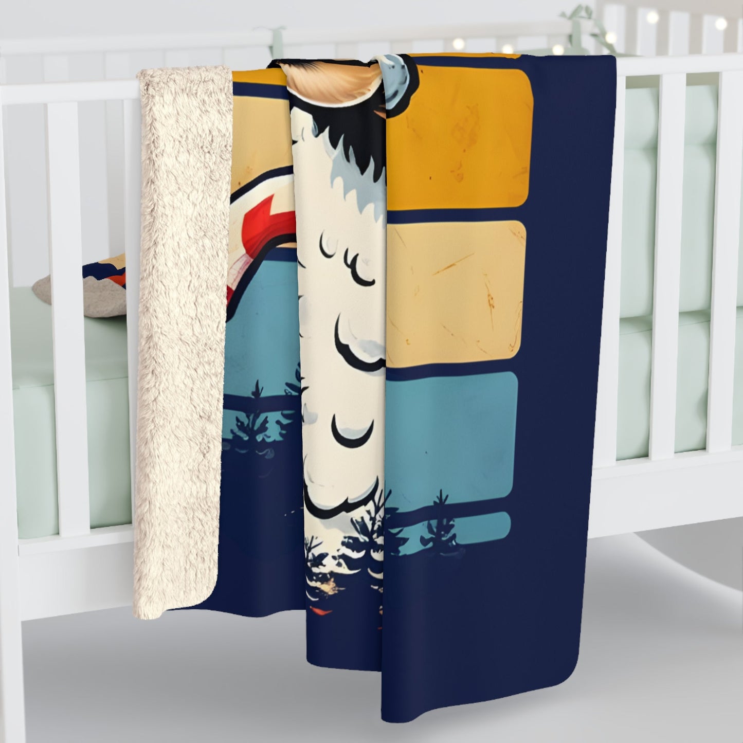 Fleece Navidad Llama Sherpa Fleece Blanket - 26152430945307638589