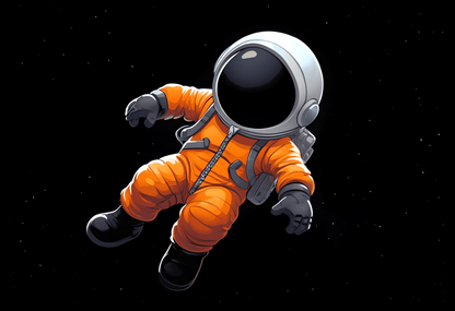 Floating Astronaut Tee - 13301031266086527447
