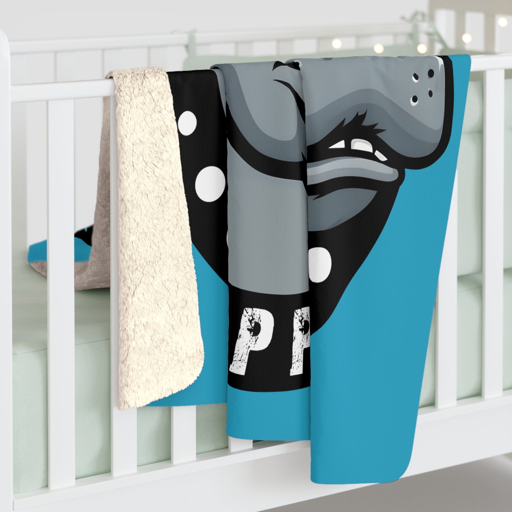 Hangry Hangry Hippo Custom Sherpa Fleece Blanket - 23802244705607287005
