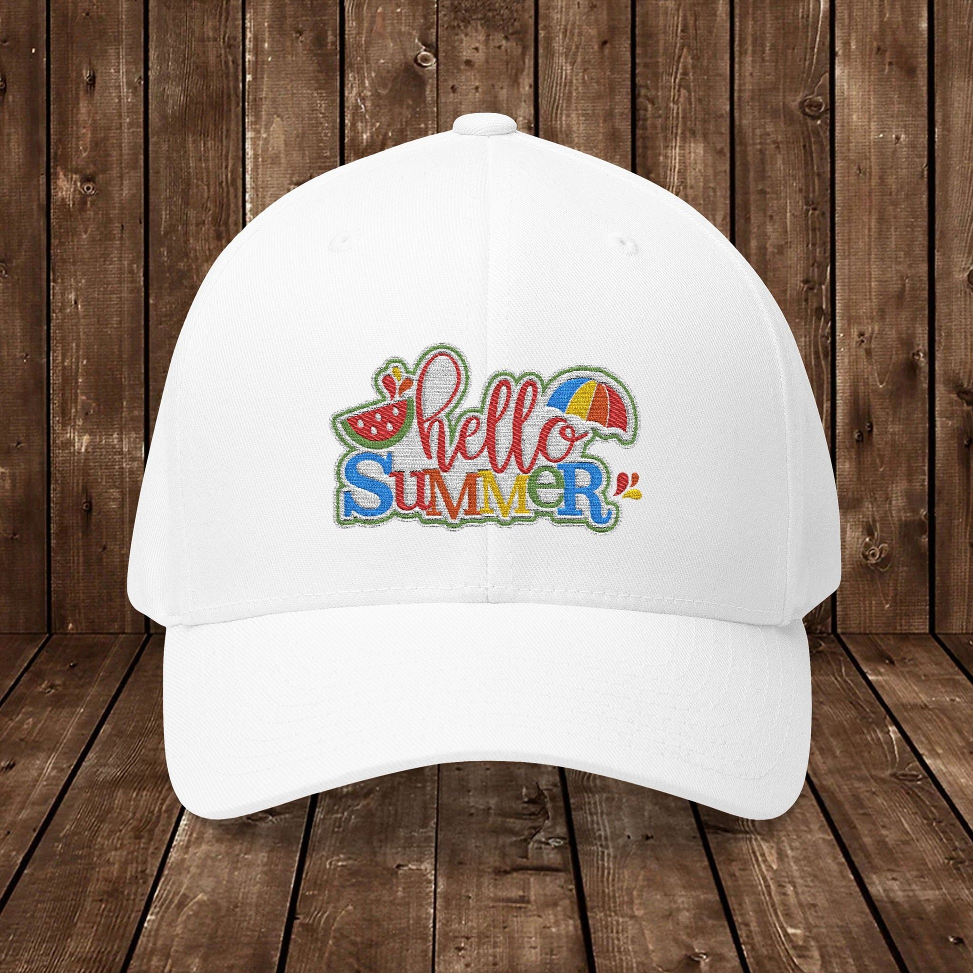Hello Summer Embroidered Cap - 27373464194514326754