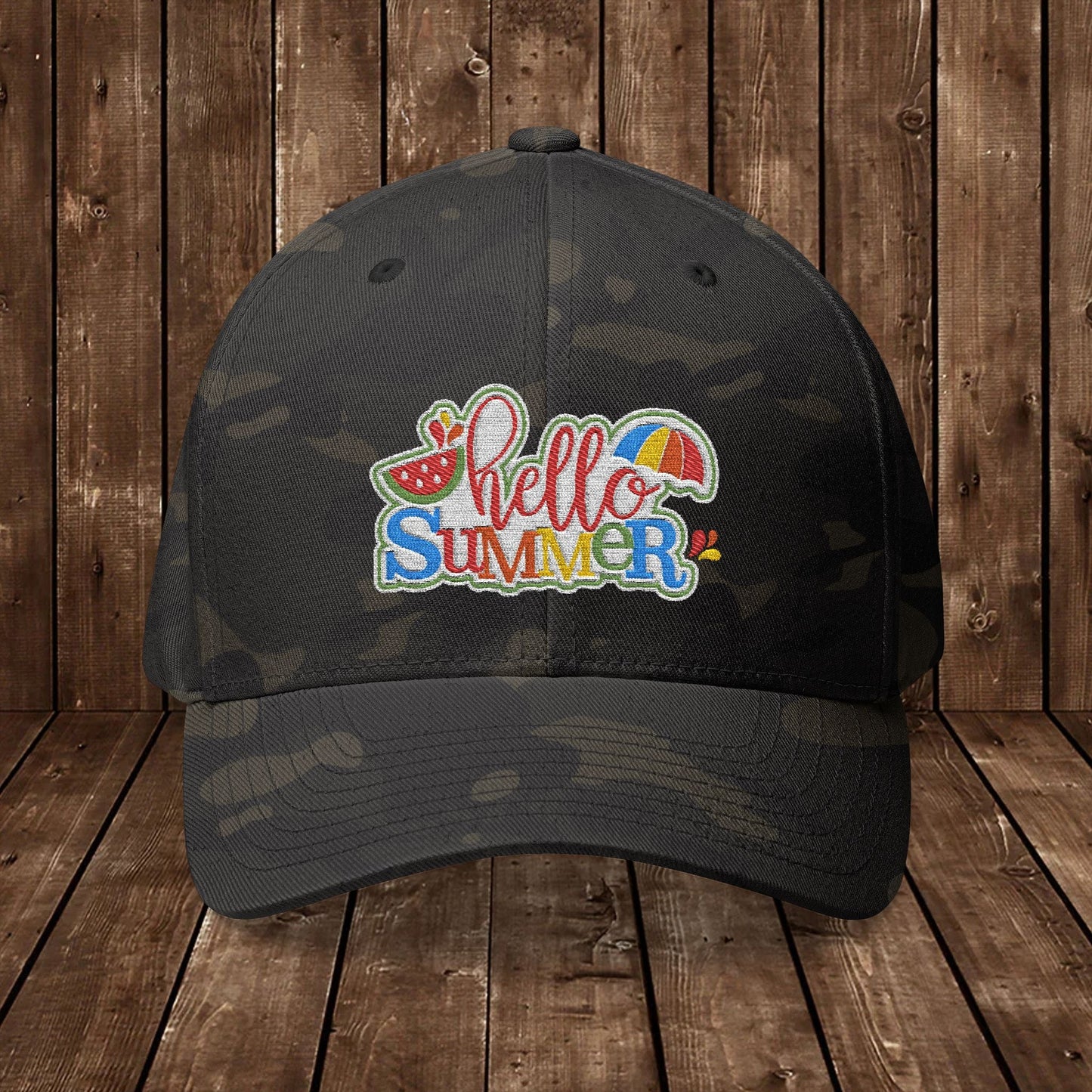 Hello Summer Embroidered Cap - 99793394595675995224