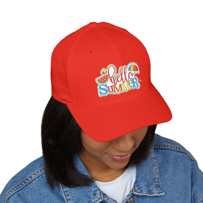 Hello Summer Embroidered Cap - 14035991160780781533