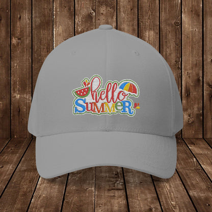 Hello Summer Embroidered Cap - 41873526325494980040