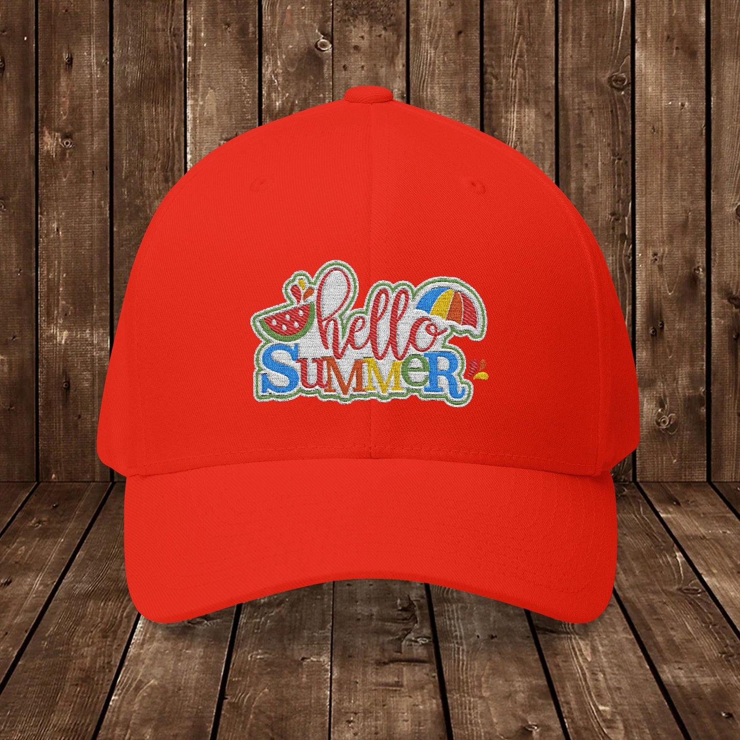 Hello Summer Embroidered Cap - 14035991160780781533