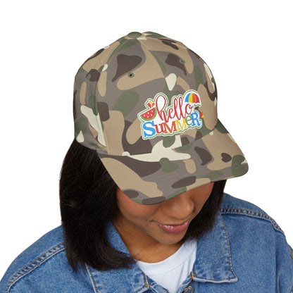Hello Summer Embroidered Cap - 14035991160780781533