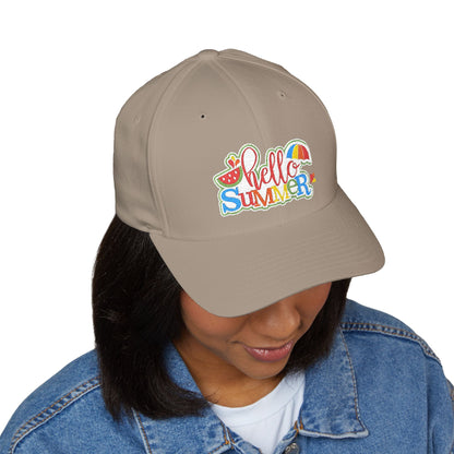 Hello Summer Embroidered Cap - 14035991160780781533