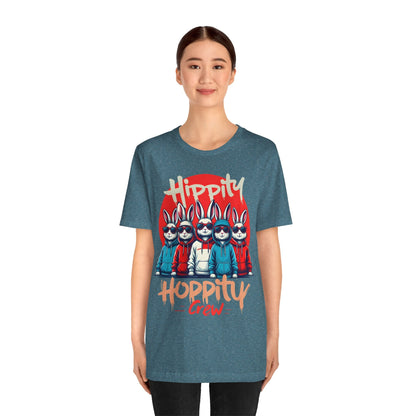 Hippity Hoppity Crew T-Shirt - 12009841293535968081