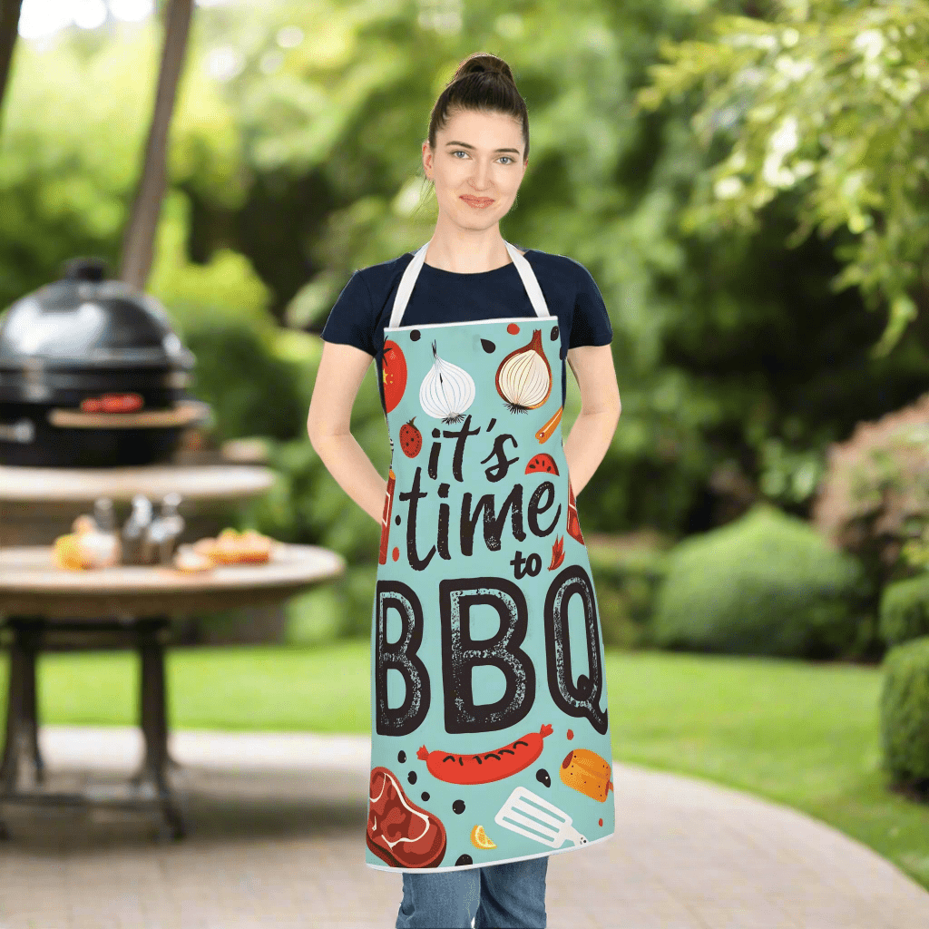 It's Time to BBQ Apron - 19346924127265384270