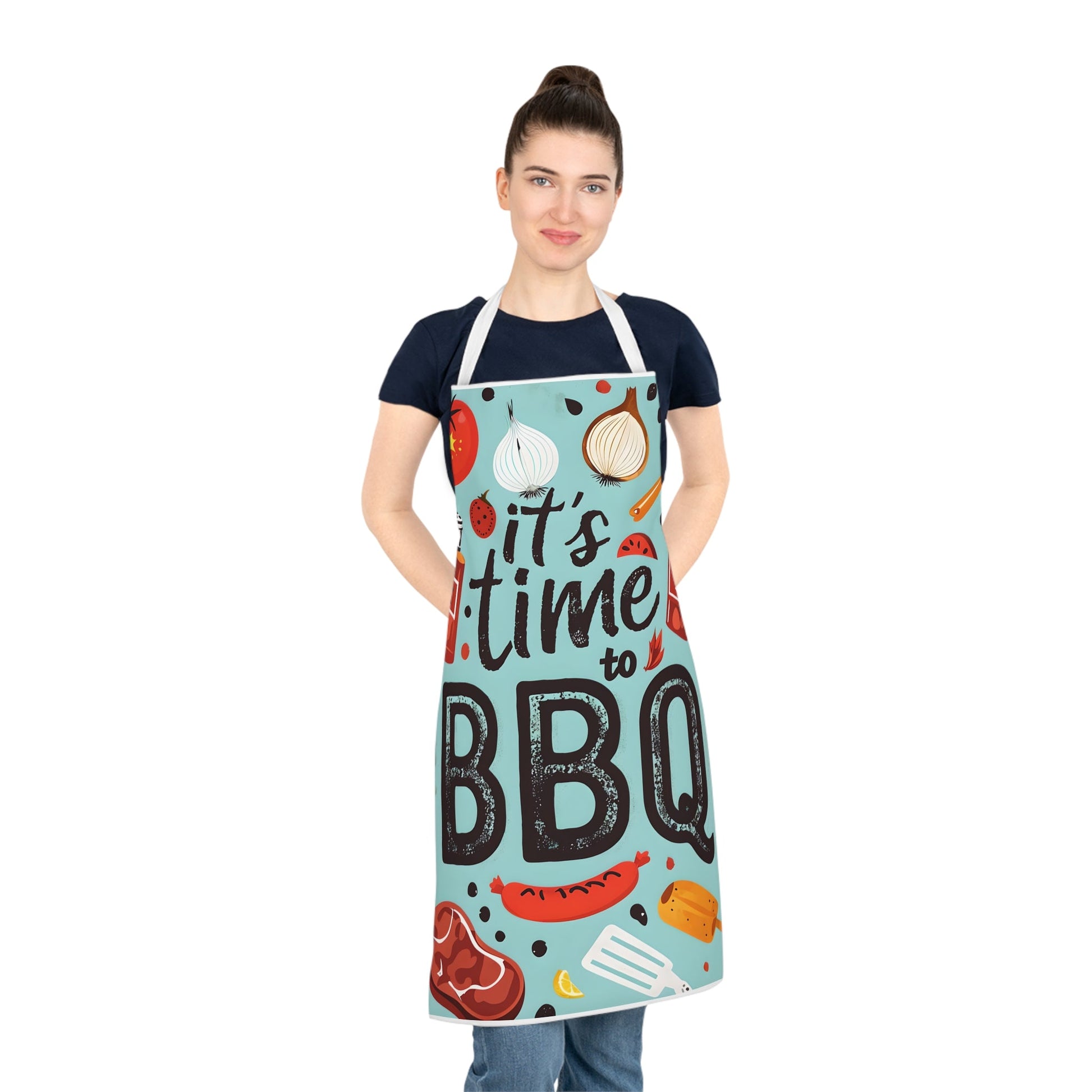 It's Time to BBQ Apron - 19346924127265384270