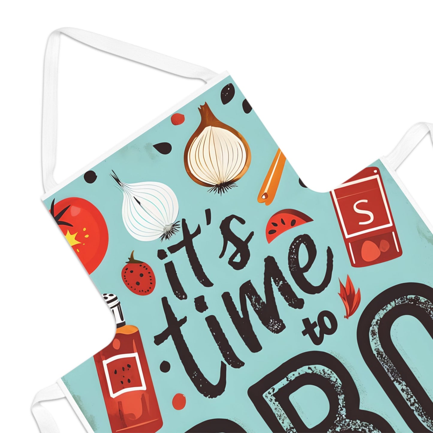 It's Time to BBQ Apron - 19346924127265384270