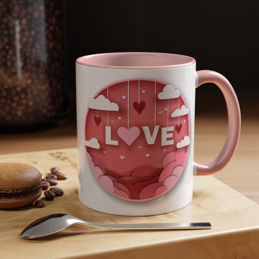 Love Shadowbox Accent Coffee Mug - 24241624417216926220