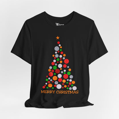 Merry Christmas Tree Ornament Tee - 12929827912478892267