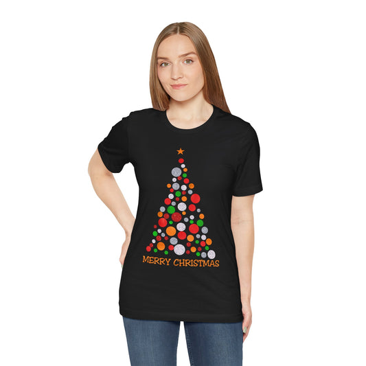 Merry Christmas Tree Ornament Tee - 12929827912478892267