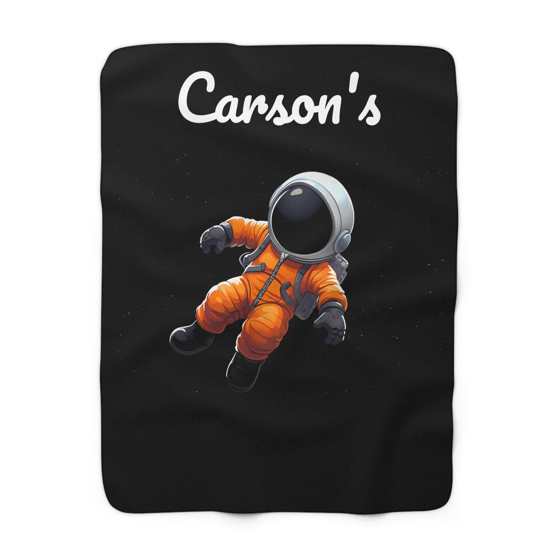 Personalized Astronaut Sherpa Fleece Blanket - 30188990336586949457