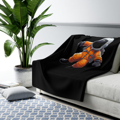 Personalized Astronaut Sherpa Fleece Blanket - 30188990336586949457
