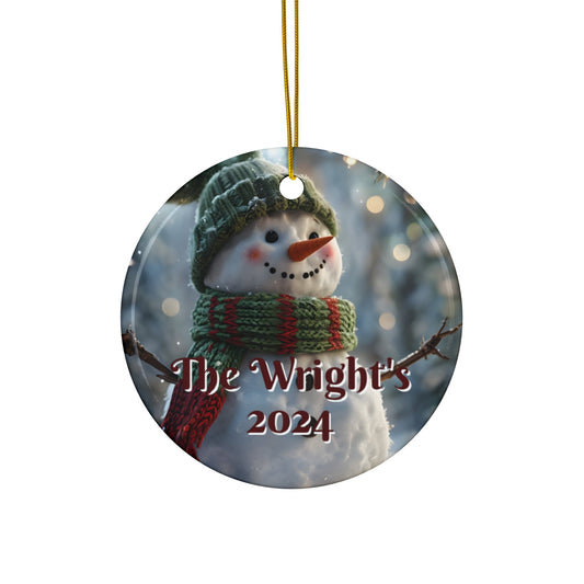Personalized Family Christmas Ornament - 25610956532417205481