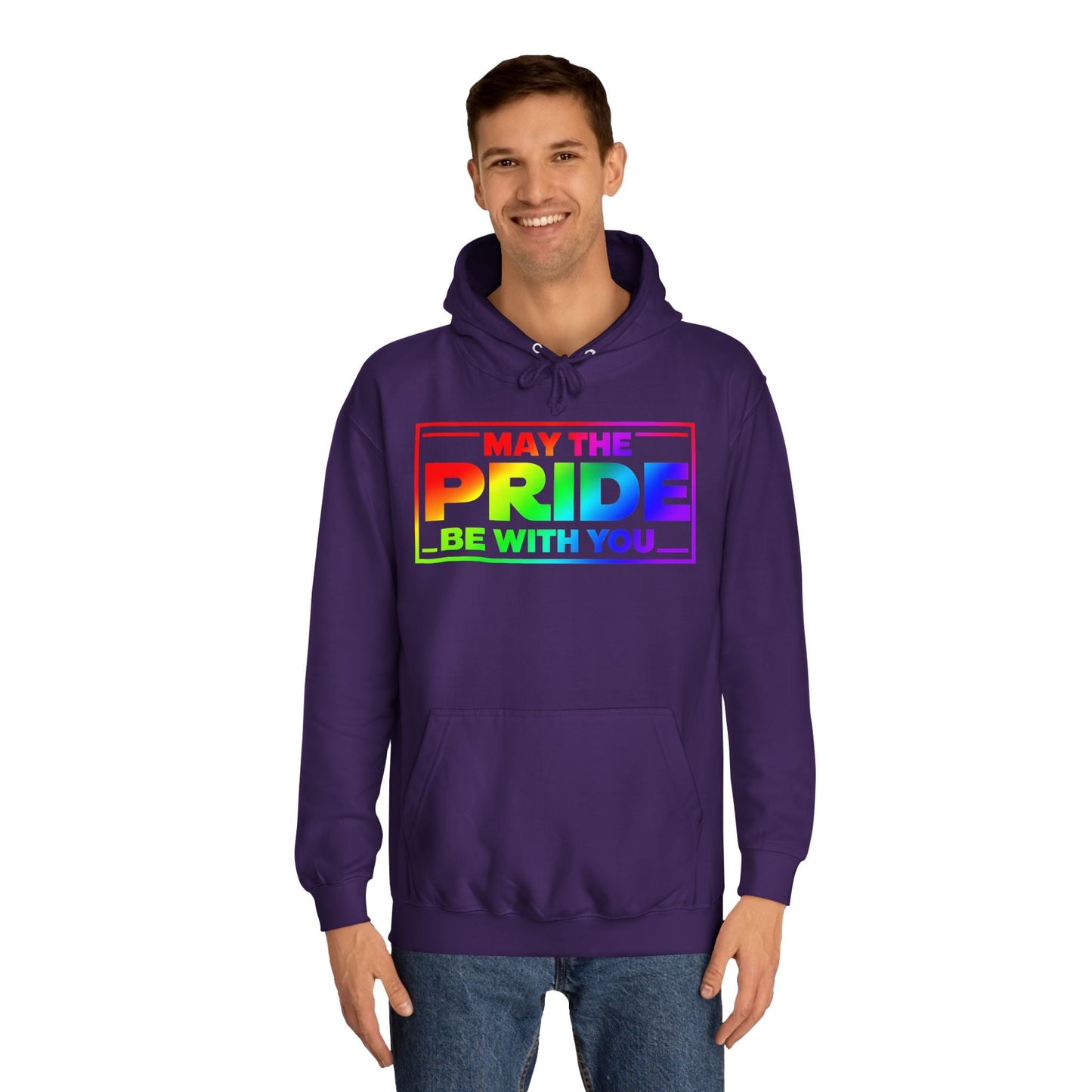 Pride Rainbow Unisex College Hoodie - 68613551339937689559