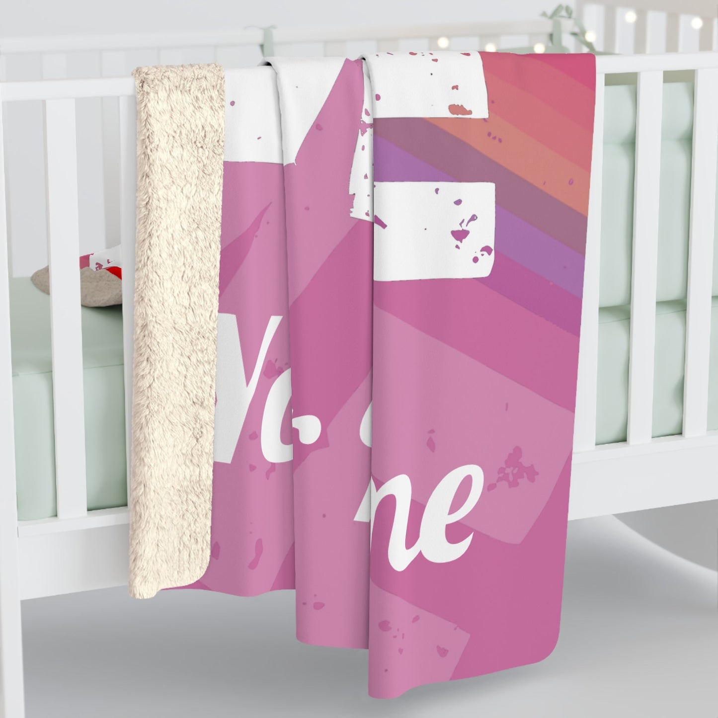 Proud to Be Me Sherpa Fleece Blanket - Pink - 31937073914478091451