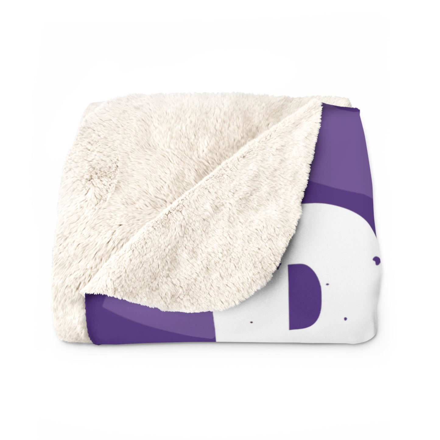 Proud to Be Me Sherpa Fleece Blanket - Purple - 16634348412037824350